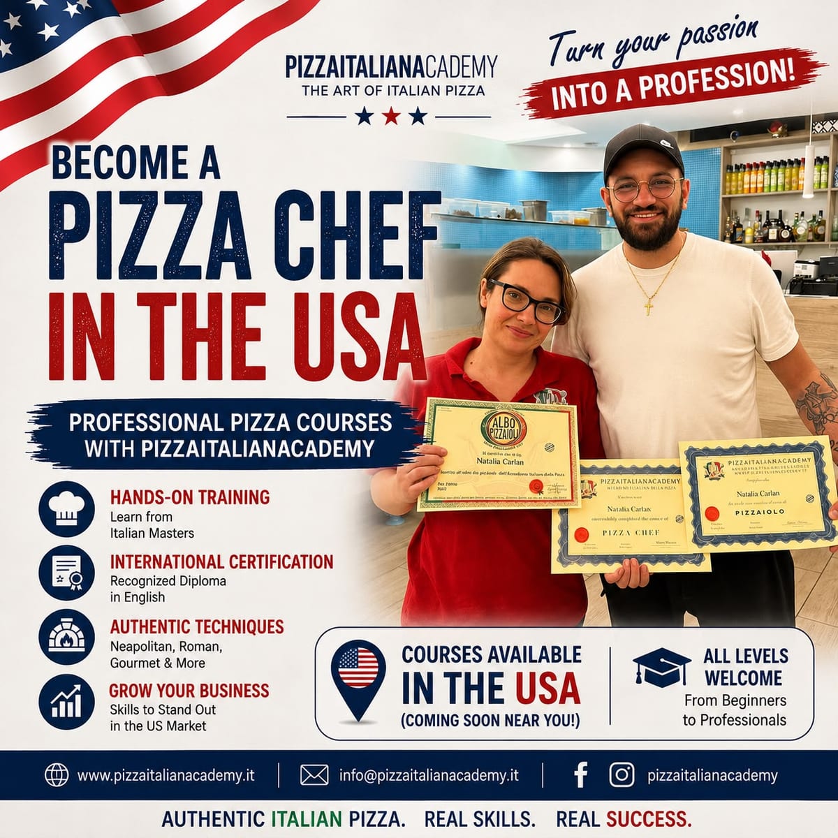 Pizza Italian Academy — Corsi professionali di pizza con maestri italiani.